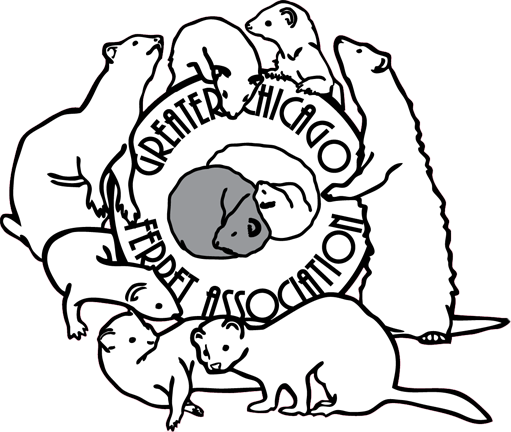 Greater Chicago Ferret Association redesigned logo